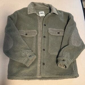 Zara teddy and corduroy jacket